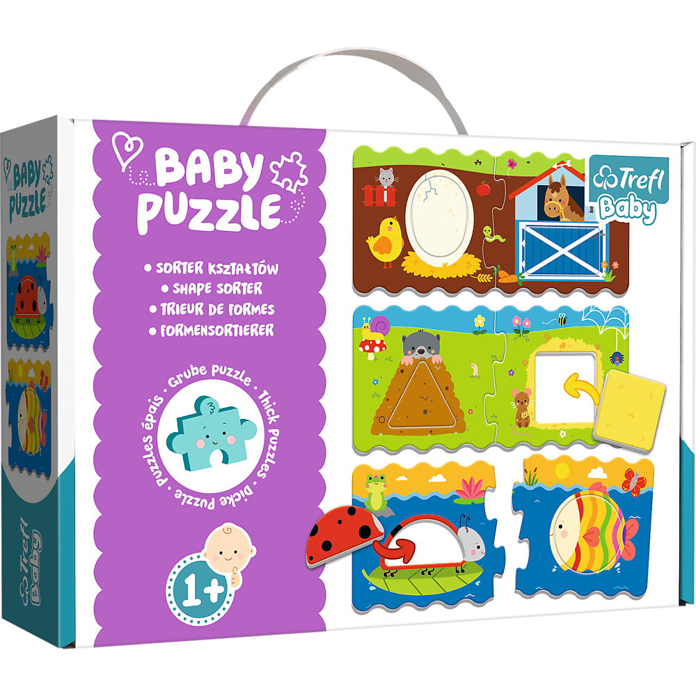 PUZZLE TREFL BABY CLASIC SORTEAZA FORMELE 12 PIESE