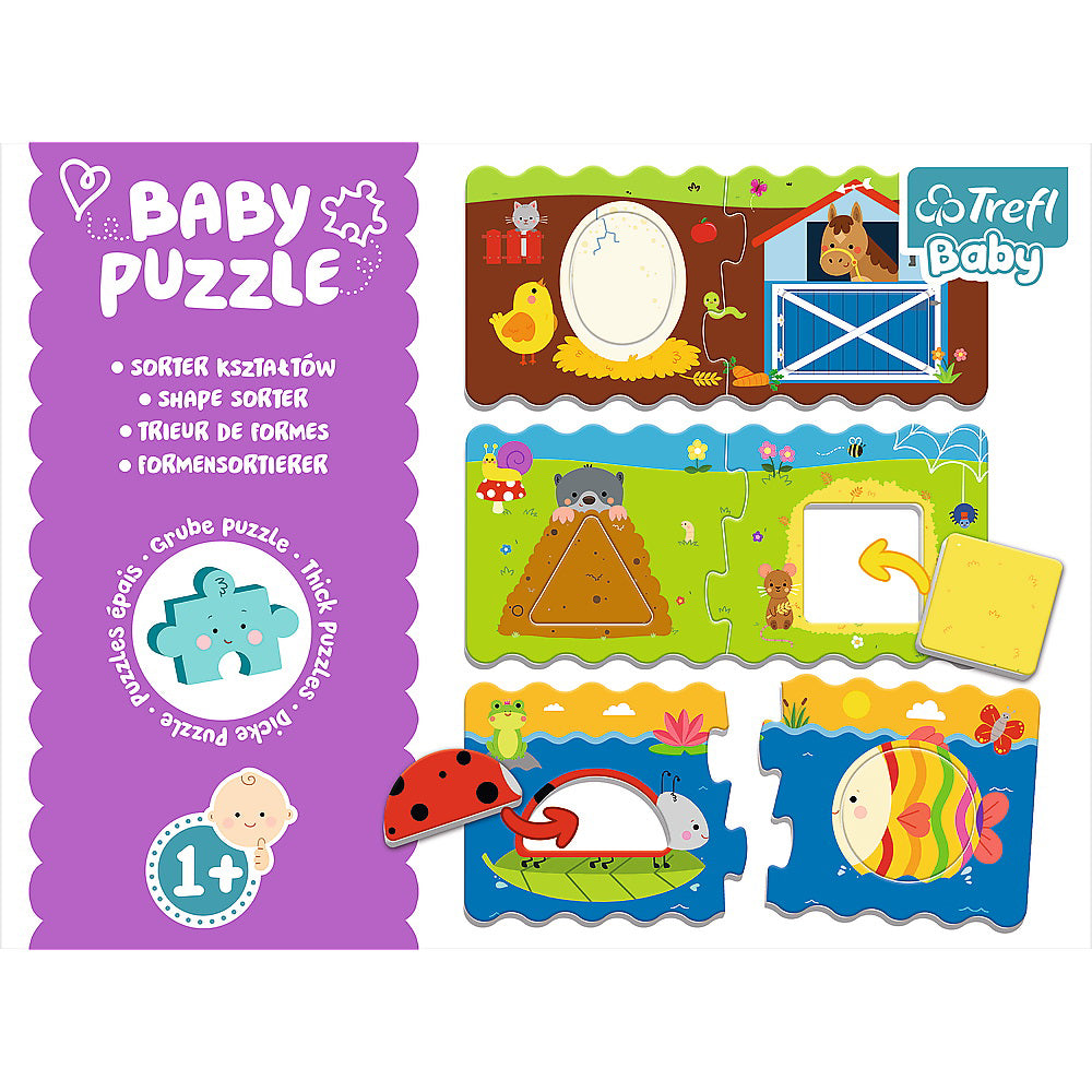 PUZZLE TREFL BABY CLASIC SORTEAZA FORMELE 12 PIESE