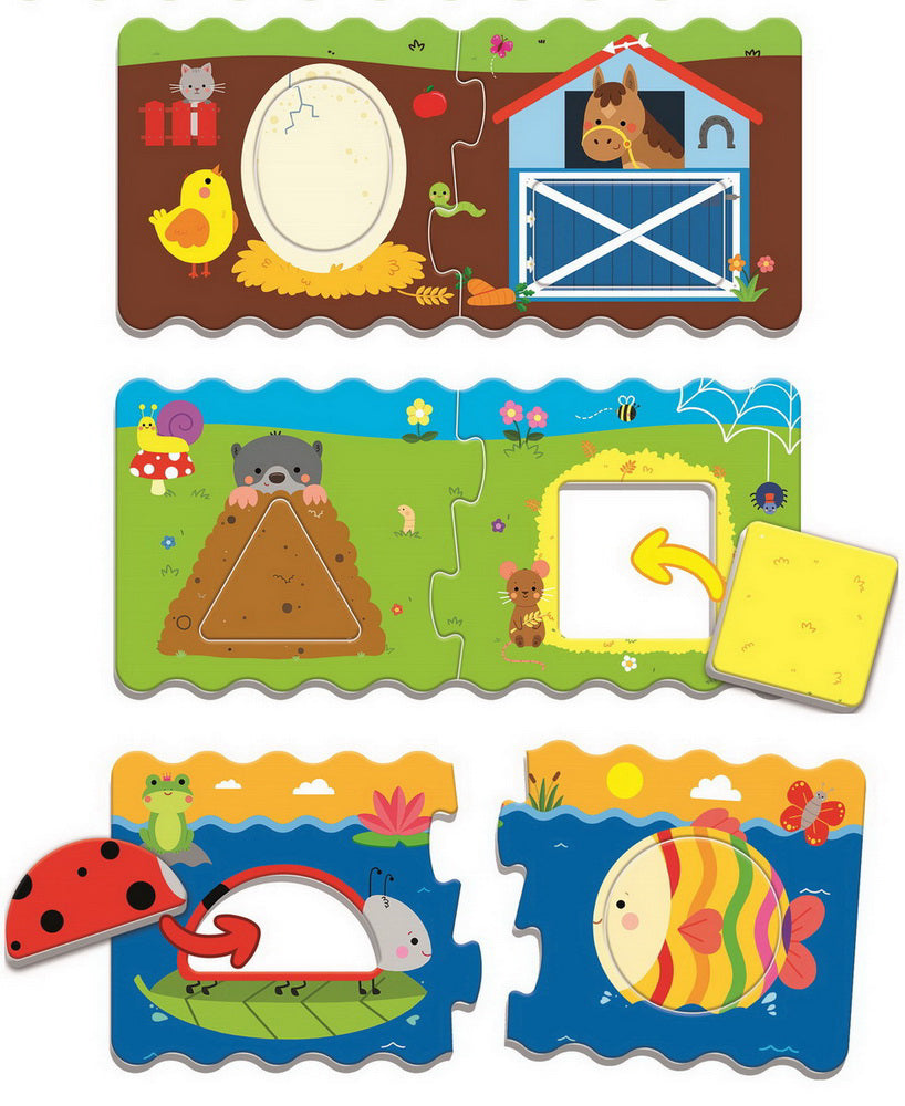 PUZZLE TREFL BABY CLASIC SORTEAZA FORMELE 12 PIESE