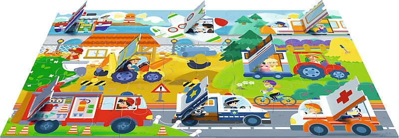 PUZZLE TREFL 36 FLIP FLAP INVATAND VEHICULELE