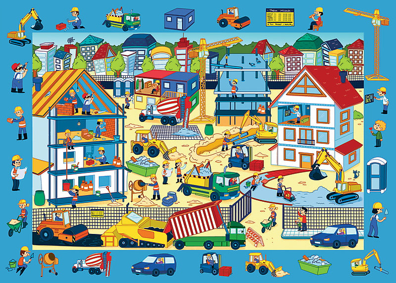 PUZZLE TREFL 70 DE OBSERVATIE PE SANTIER