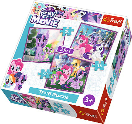 PUZZLE TREFL 3IN1 MAGIA PRIETENIEI