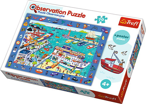 PUZZLE TREFL 70 DE OBSERVATIE VIZITA IN PORT