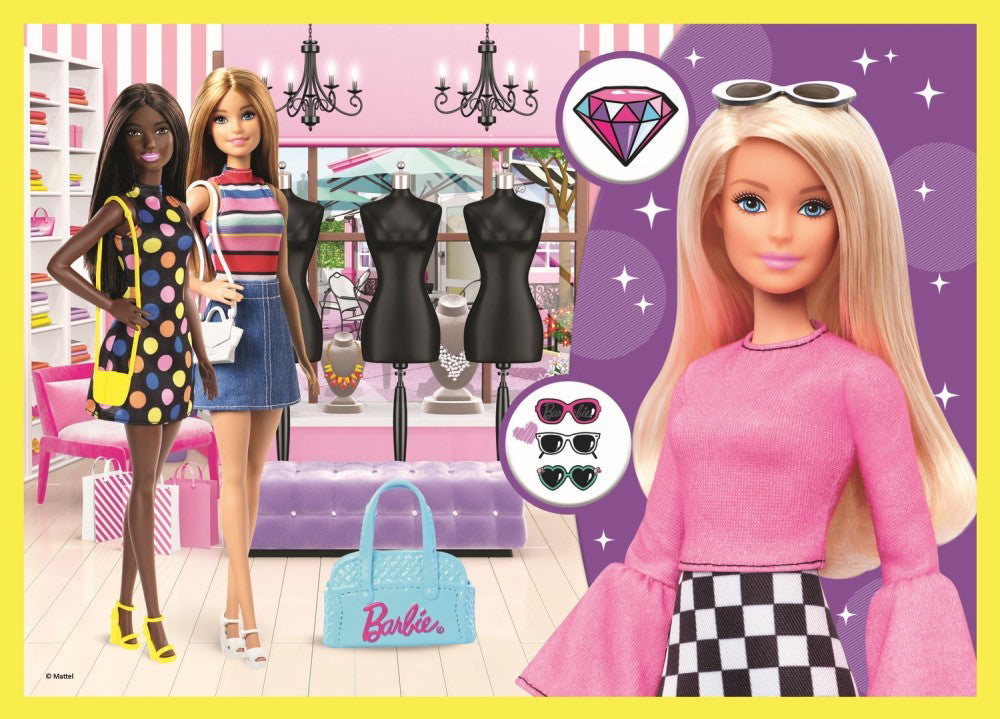 PUZZLE TREFL 4IN1 LUMEA LUI BARBIE