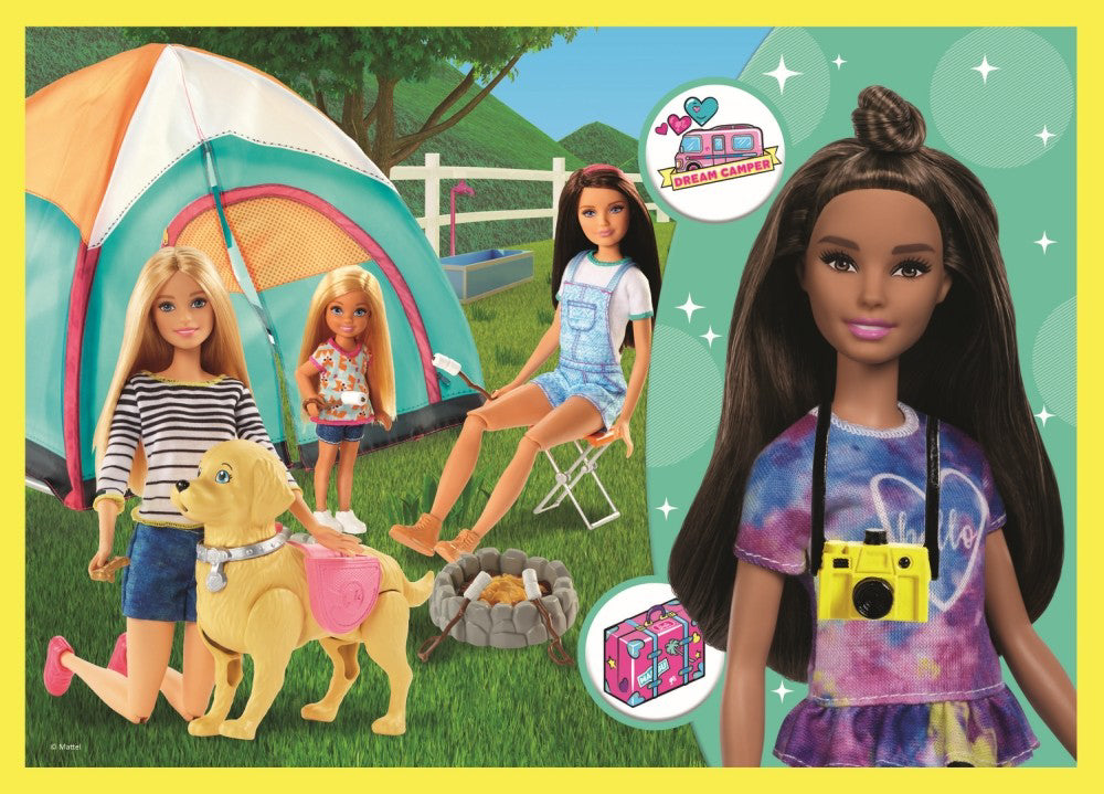 PUZZLE TREFL 4IN1 LUMEA LUI BARBIE