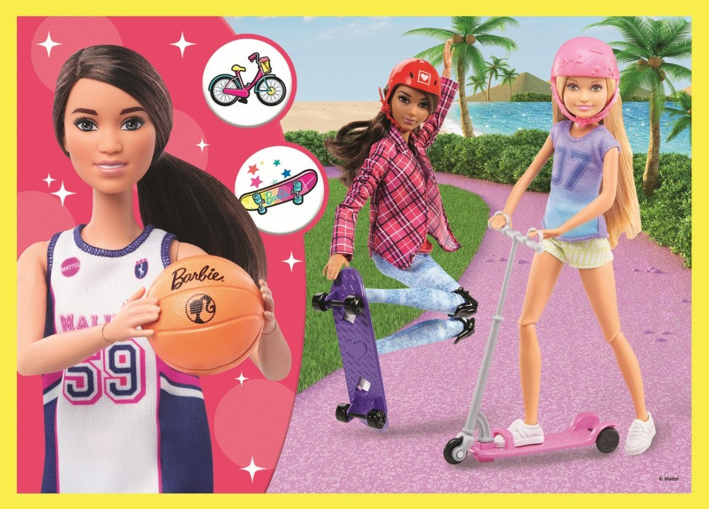 PUZZLE TREFL 4IN1 LUMEA LUI BARBIE