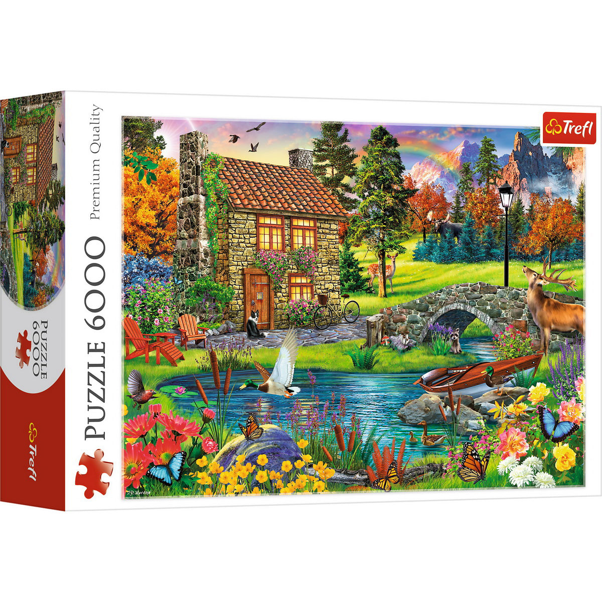 PUZZLE TREFL 6000 CASUTA DIN MUNTI