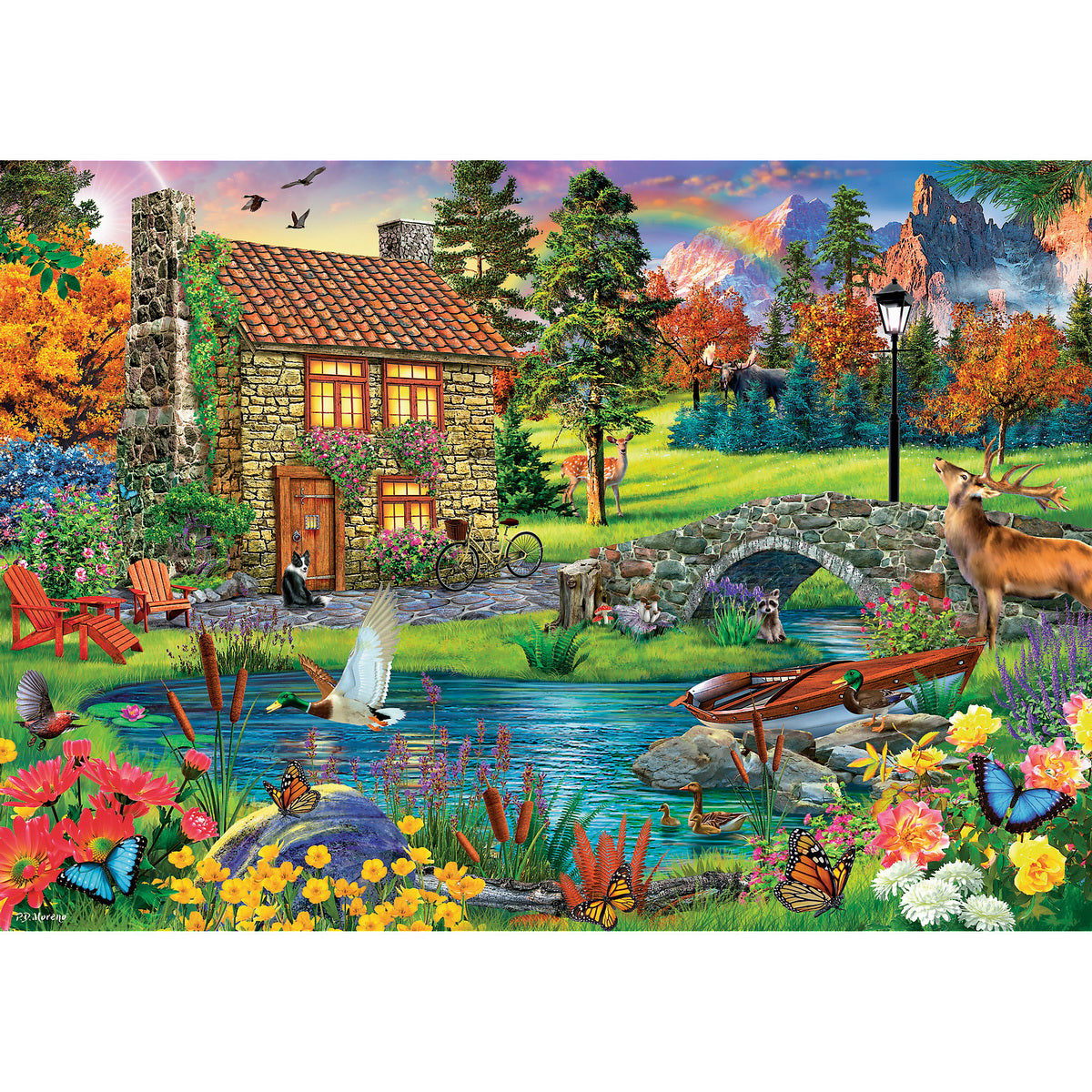 PUZZLE TREFL 6000 CASUTA DIN MUNTI