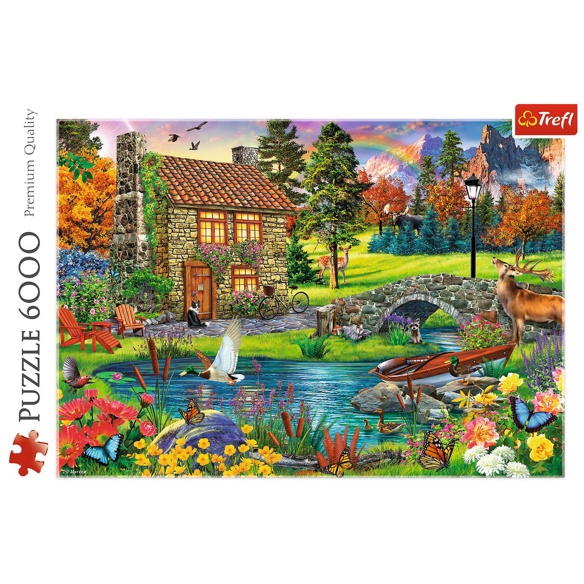 PUZZLE TREFL 6000 CASUTA DIN MUNTI