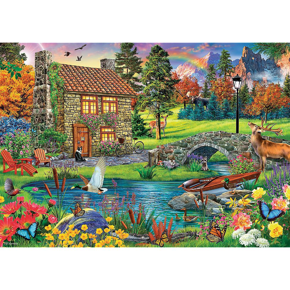 PUZZLE TREFL 6000 CASUTA DIN MUNTI