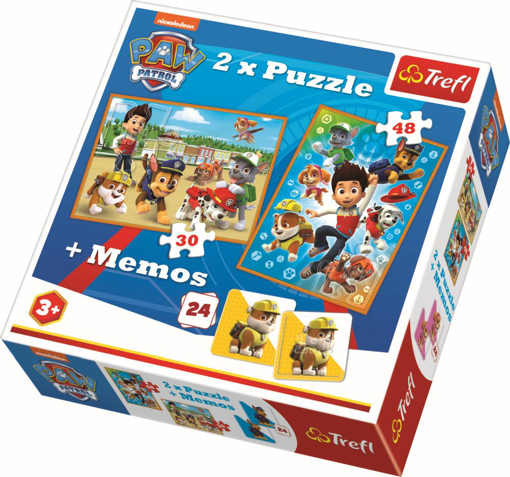 PUZZLE TREFL 2IN1 MEMO PATRULA CATELUSILOR