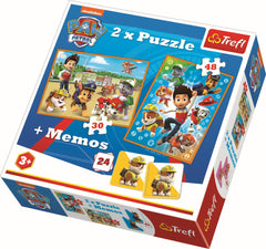 PUZZLE TREFL 2IN1 MEMO PATRULA CATELUSILOR