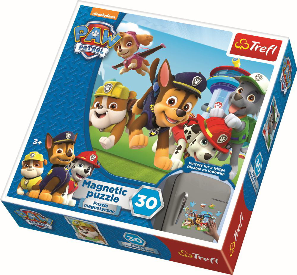 PUZZLE TREFL MAGNETIC 30 PATRULA CATELUSILOR