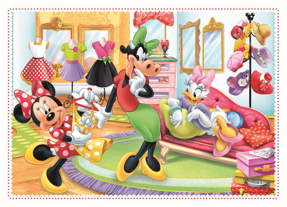 PUZZLE TREFL 4IN1 MINNIE CU PRIETENII