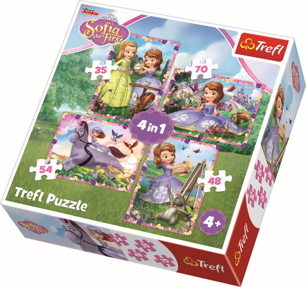 PUZZLE TREFL 4IN1 LUMEA SOFIEI