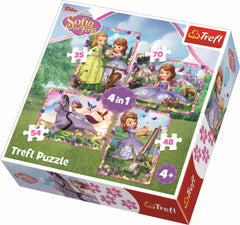 PUZZLE TREFL 4IN1 LUMEA SOFIEI