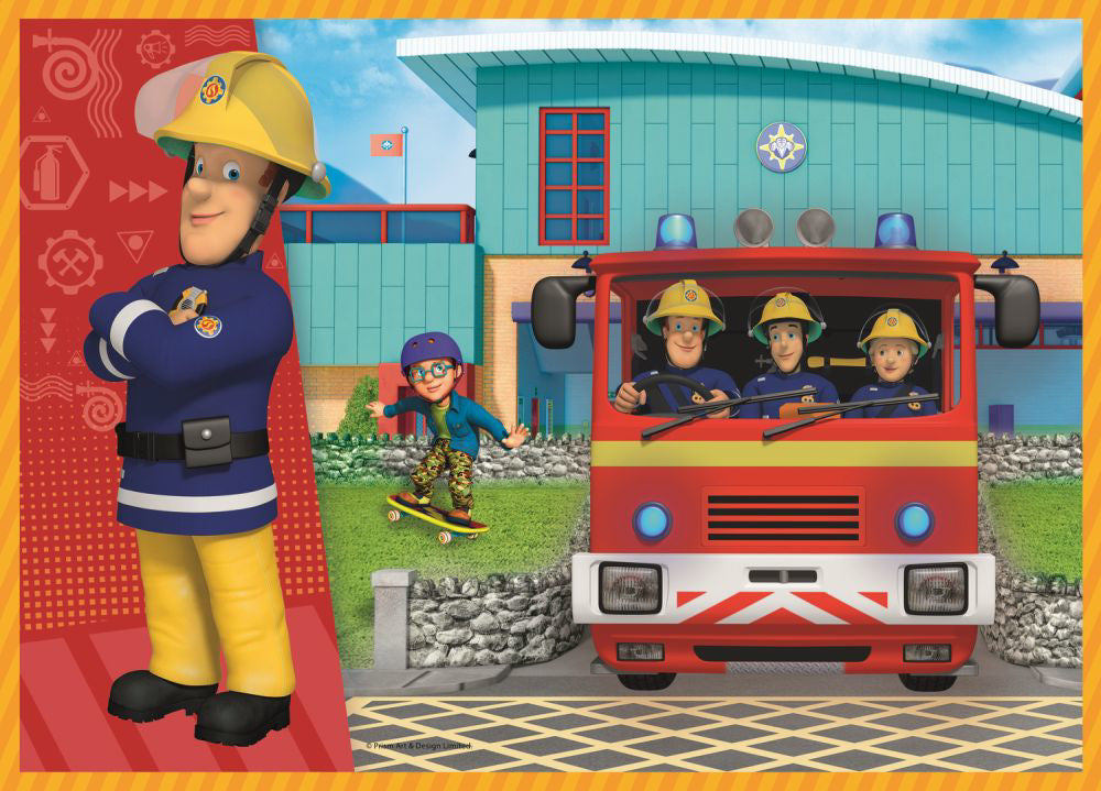 PUZZLE TREFL 4IN1 POMPIERUL SAM IN ACTIUNE
