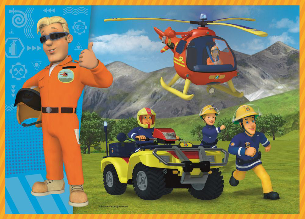 PUZZLE TREFL 4IN1 POMPIERUL SAM IN ACTIUNE