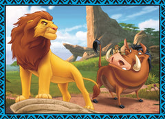 PUZZLE TREFL 4IN1 REGELE LEU SI PRIETENII
