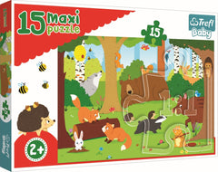 PUZZLE TREFL 15 MAXI ANIMALE SALBATICE