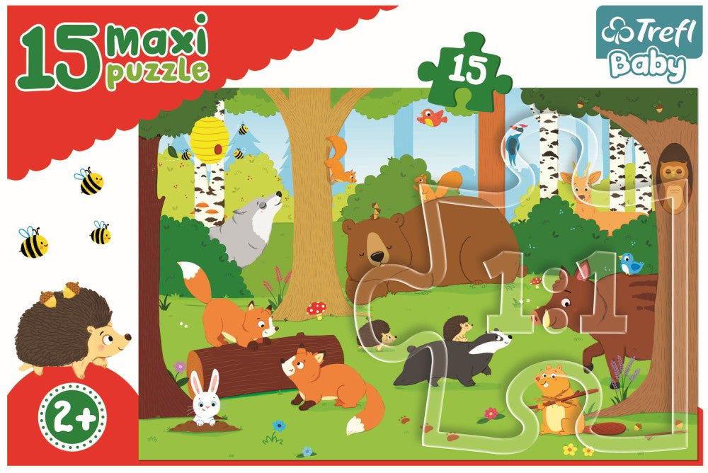 PUZZLE TREFL 15 MAXI ANIMALE SALBATICE