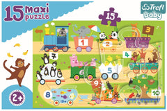 PUZZLE TREFL 15 MAXI TRENUL CU NUMERE