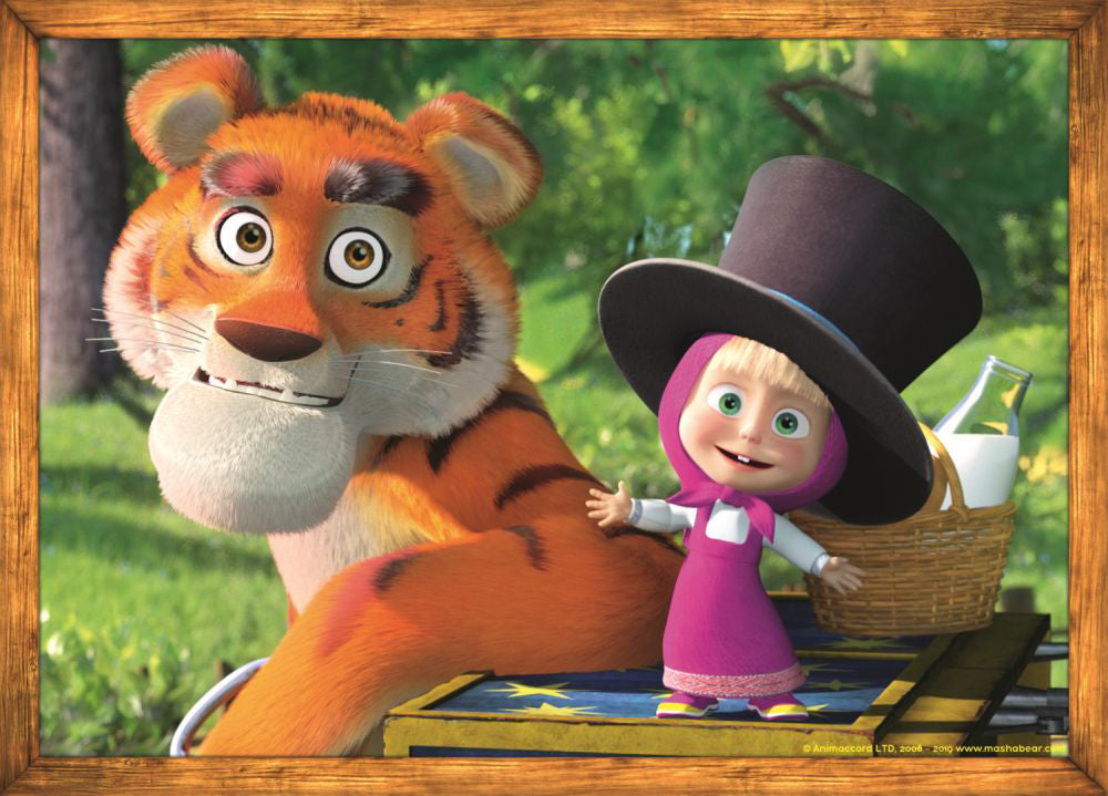 PUZZLE TREFL 4IN1 MASHA AVENTURI IN PADURE