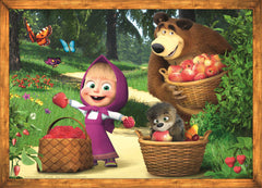 PUZZLE TREFL 4IN1 MASHA AVENTURI IN PADURE