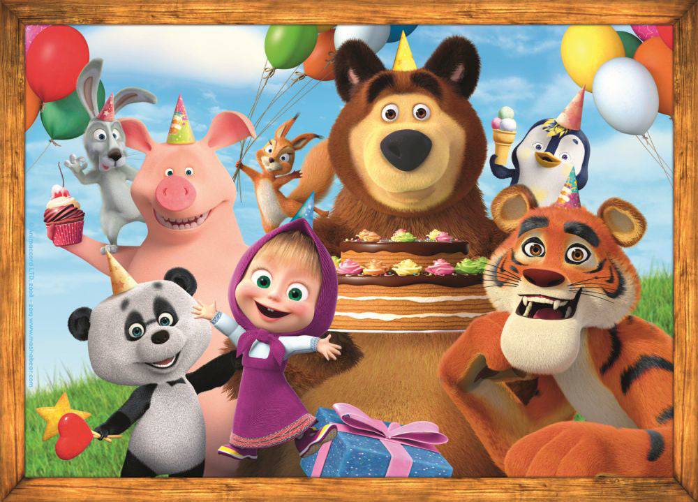 PUZZLE TREFL 4IN1 MASHA AVENTURI IN PADURE