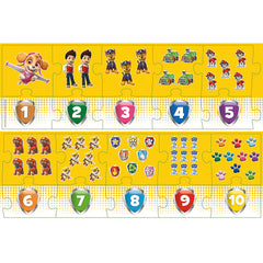 PUZZLE EDUCATIONAL 20 PIESE NUMERE PATRULA CATELUSILOR