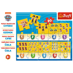 PUZZLE EDUCATIONAL 20 PIESE NUMERE PATRULA CATELUSILOR