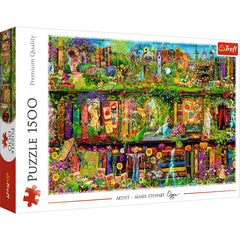 PUZZLE TREFL 1500 FAIRY BOOKCASE AIMEE STEWART