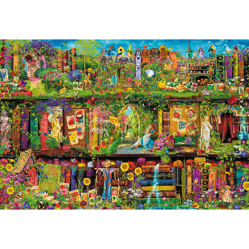 PUZZLE TREFL 1500 FAIRY BOOKCASE AIMEE STEWART