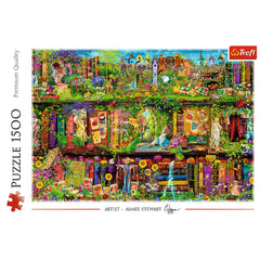 PUZZLE TREFL 1500 FAIRY BOOKCASE AIMEE STEWART