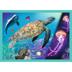 PUZZLE TREFL 4IN1 ANIMAL PLANET - MISTERIOASA LUMEA A ANIMALELOR