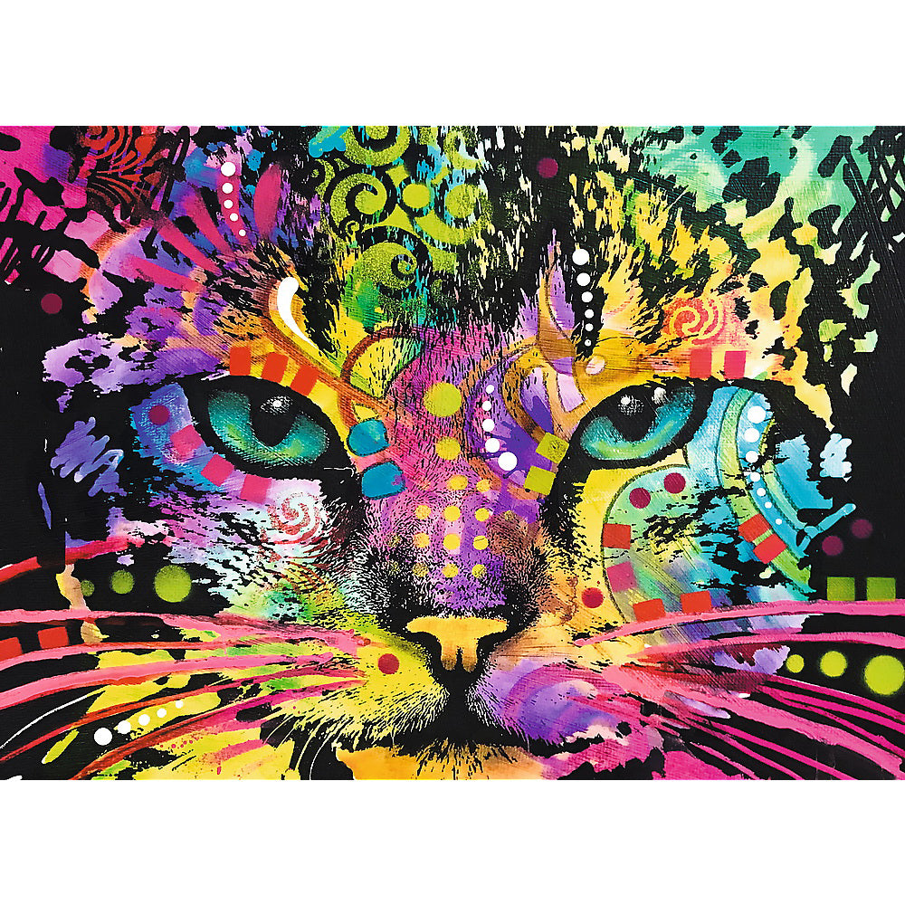 PUZZLE TREFL DIN LEMN 1000 PIESE PISICUTA COLORATA