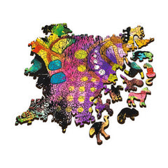 PUZZLE TREFL DIN LEMN 1000 PIESE PISICUTA COLORATA