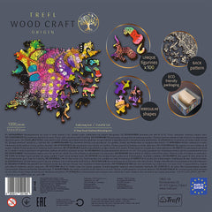 PUZZLE TREFL DIN LEMN 1000 PIESE PISICUTA COLORATA
