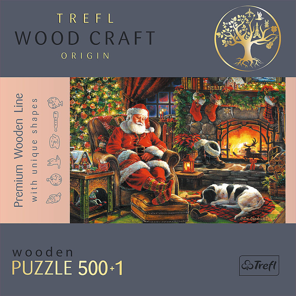 PUZZLE TREFL DIN LEMN 500+1 PIESE SEARA DE CRACIUN