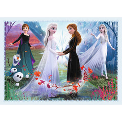 PUZZLE TREFL 4IN1 FROZEN - MAGIA DIN PADURE