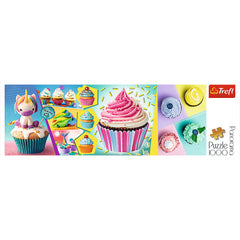 PUZZLE TREFL 1000 PANORAMA PRAJITURI PLINE DE CULOARE