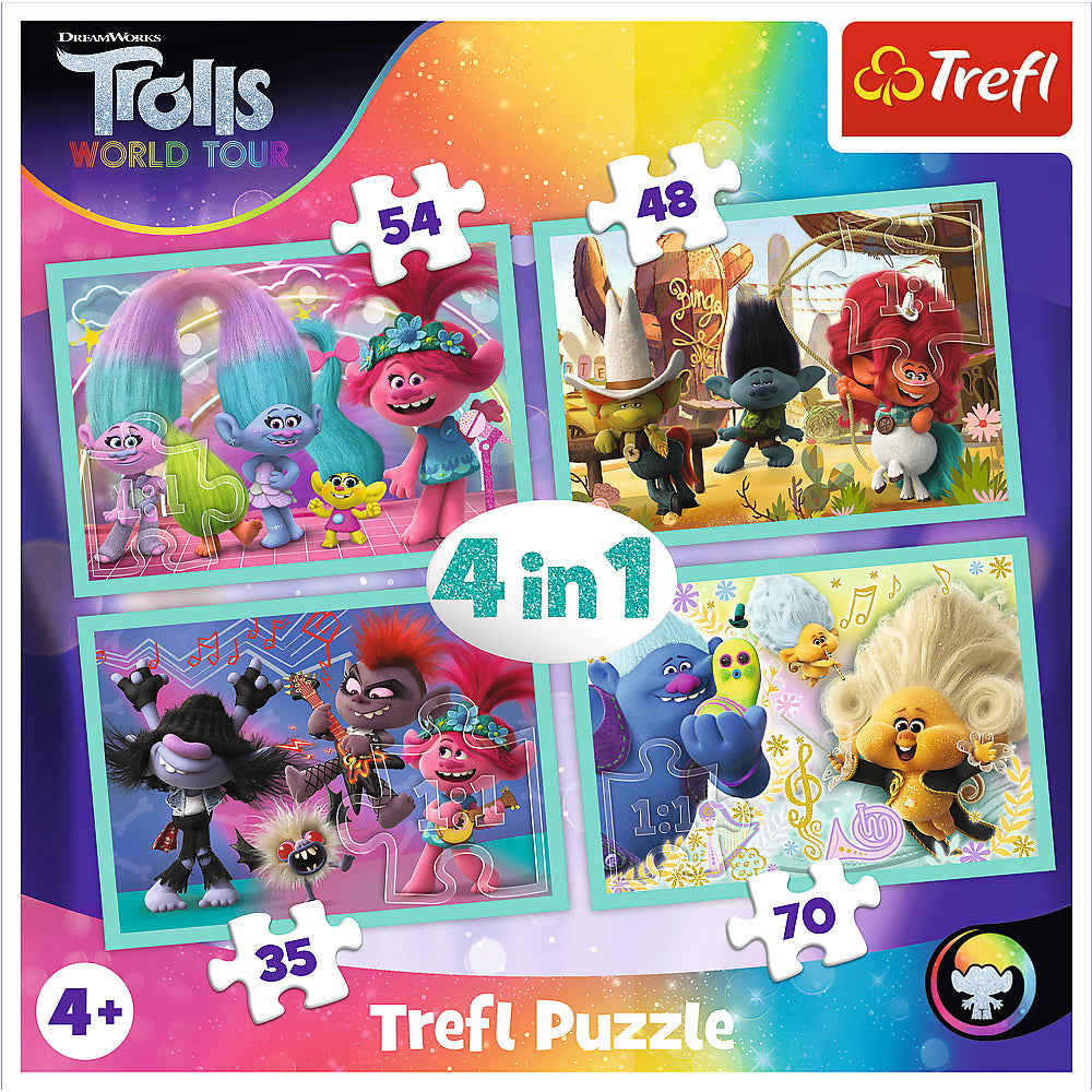 PUZZLE TREFL 4IN1 TROLI IN CONCERT