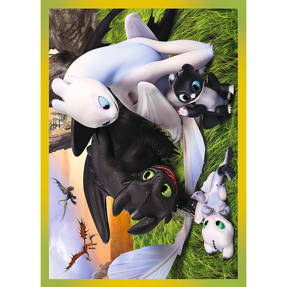 PUZZLE TREFL 4IN1 CUM SA ITI DRESEZI DRAGONUL 3