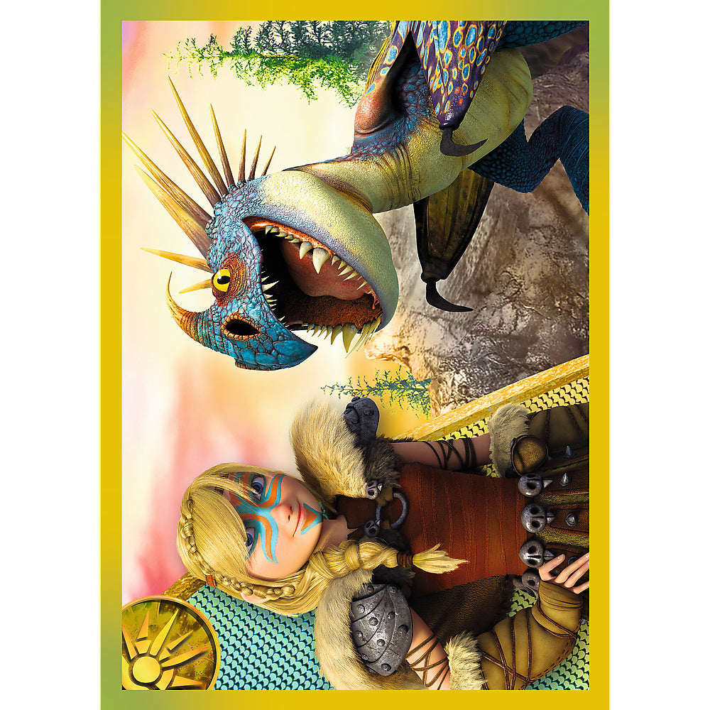 PUZZLE TREFL 4IN1 CUM SA ITI DRESEZI DRAGONUL 3