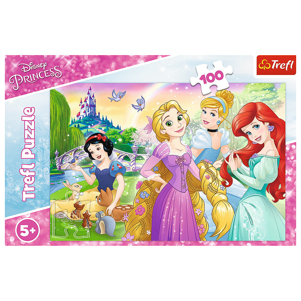 PUZZLE TREFL 100 PRINTESELE DISNEY IN GRADINA FERMECATA