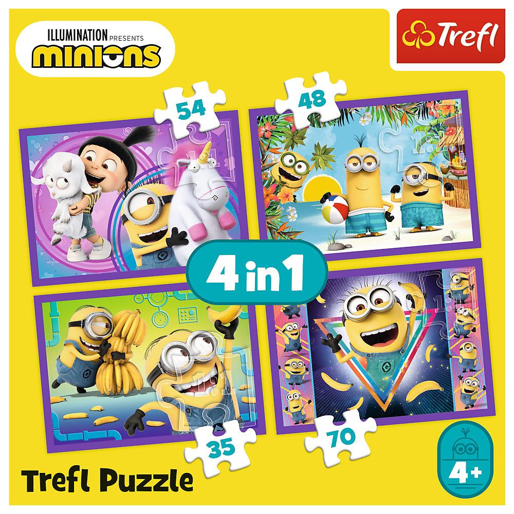 PUZZLE TREFL 4IN1 IN LUMEA MINIONILOR