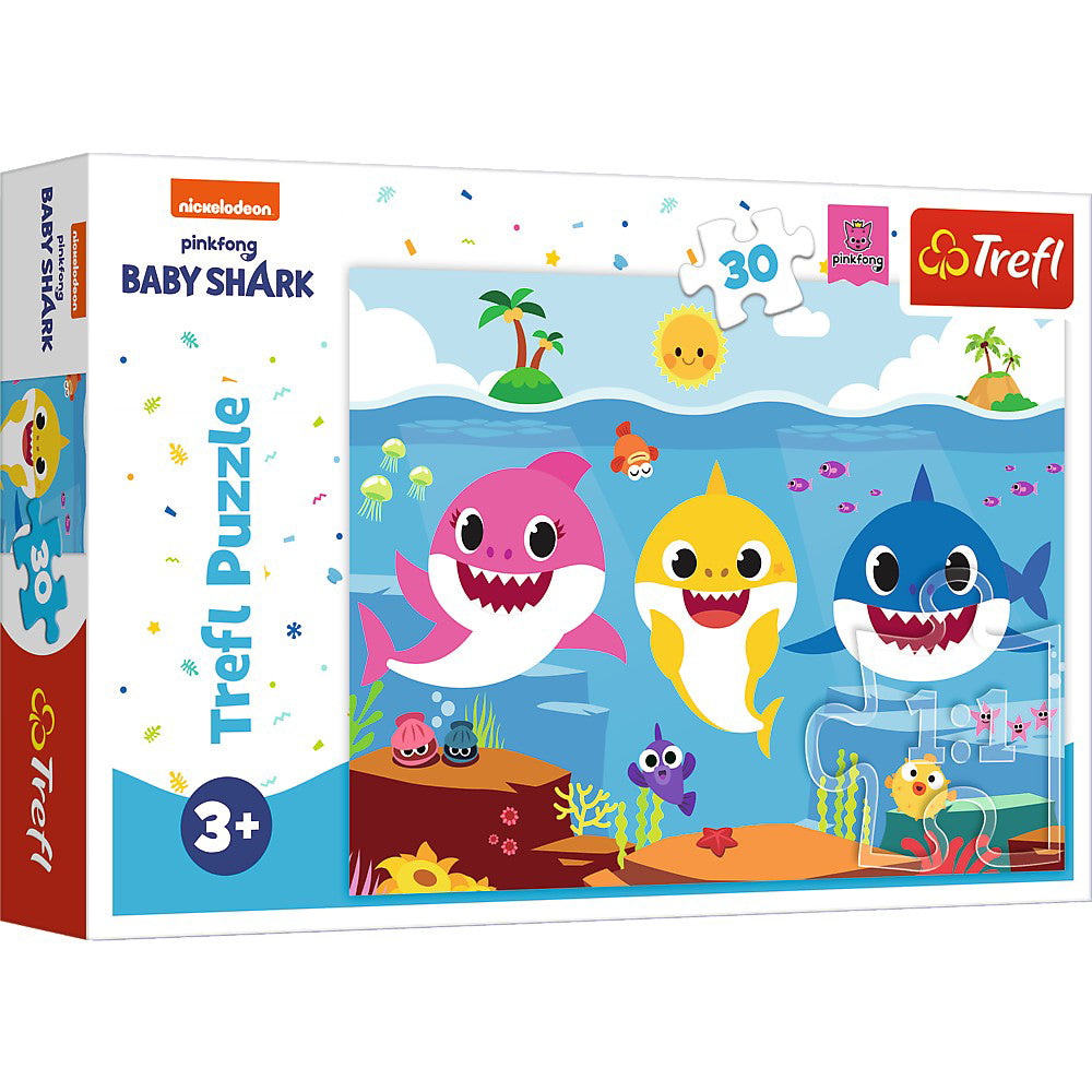 PUZZLE TREFL 30 BABY SHARK LUMEA RECHINILOR