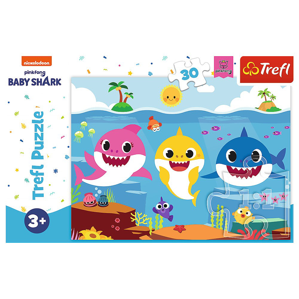 PUZZLE TREFL 30 BABY SHARK LUMEA RECHINILOR