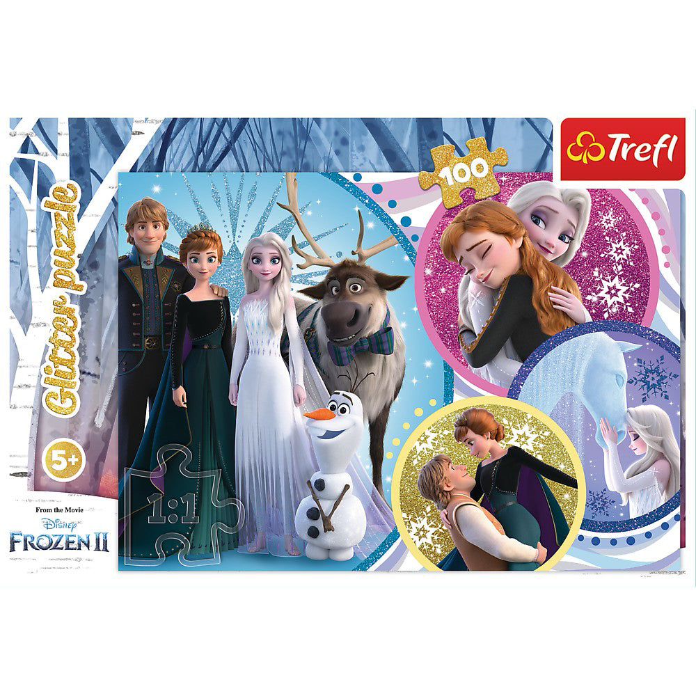 PUZZLE TREFL 100 GLITTER FROZEN 2 IN NUMELE IUBIRII