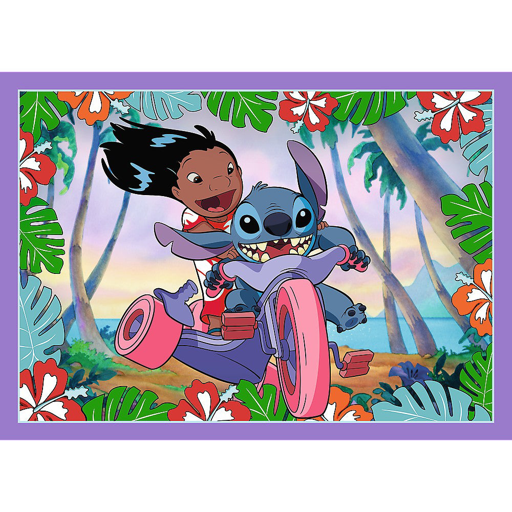 PUZZLE TREFL 4IN1 STITCH ZIUA FERMECATA